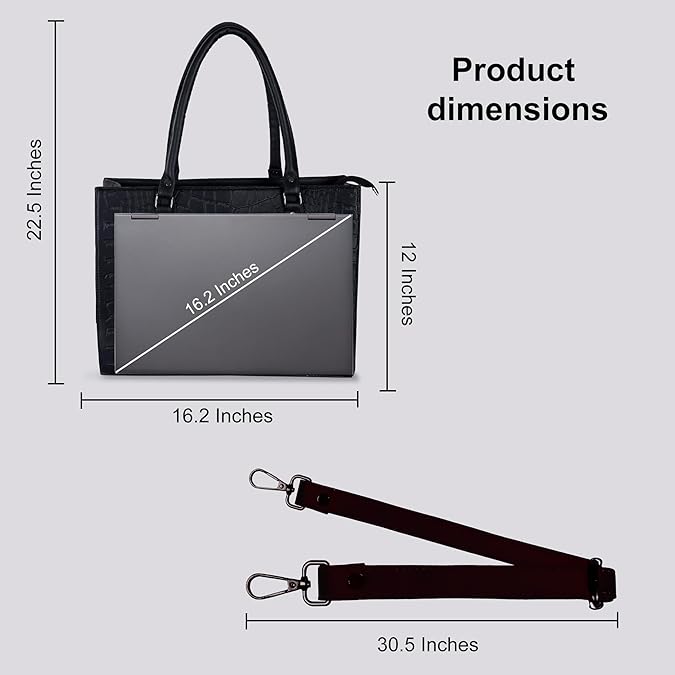 PRD Craft - Croco Laptop Bag for Women