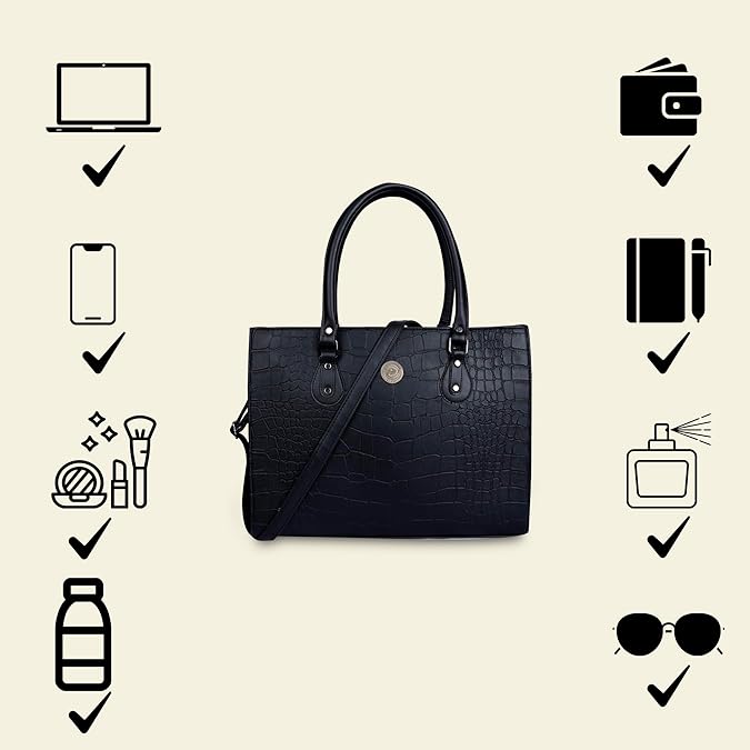 PRD Craft - Croco Laptop Bag for Women