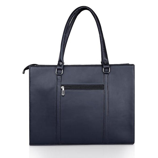 black tote bag with zip