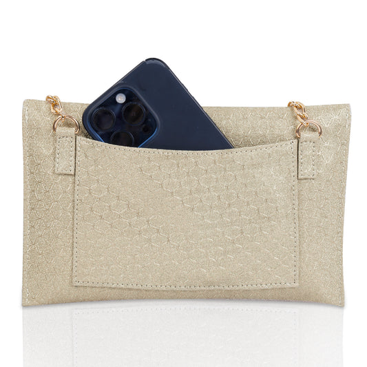 Gold Envelope Clutch Purse
