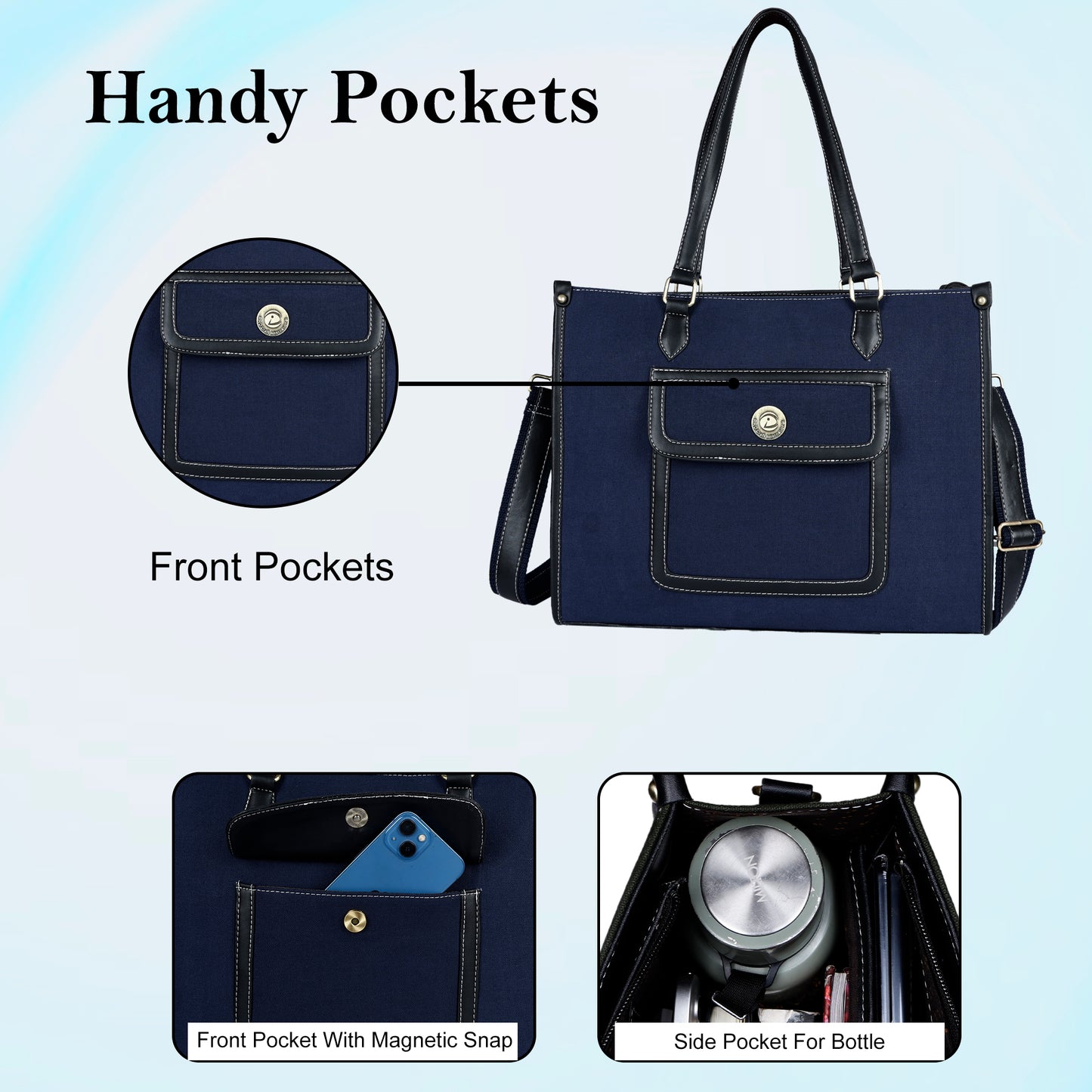 PRD Craft - Laptop Tote Canvas Bag