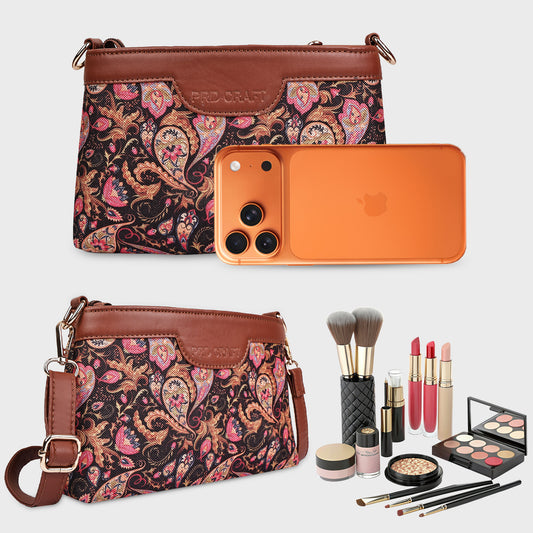 Boho Floral Printed Sling Bags for Women