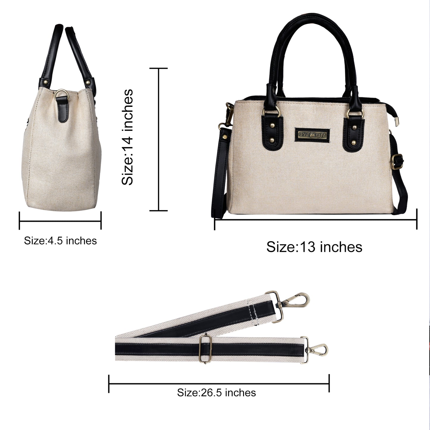 PRD Craft - Jute Printed Women's Hand Bags