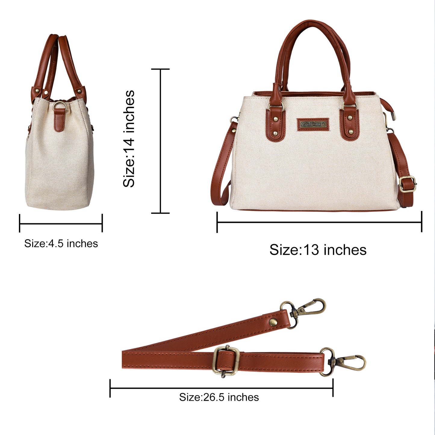 PRD Craft - Jute Printed Women's Hand Bags