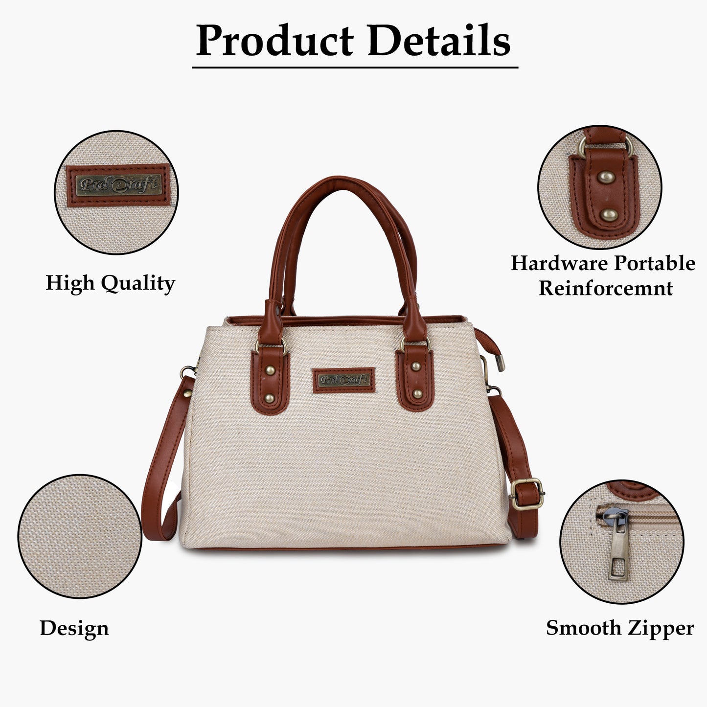 PRD Craft - Jute Printed Women's Hand Bags