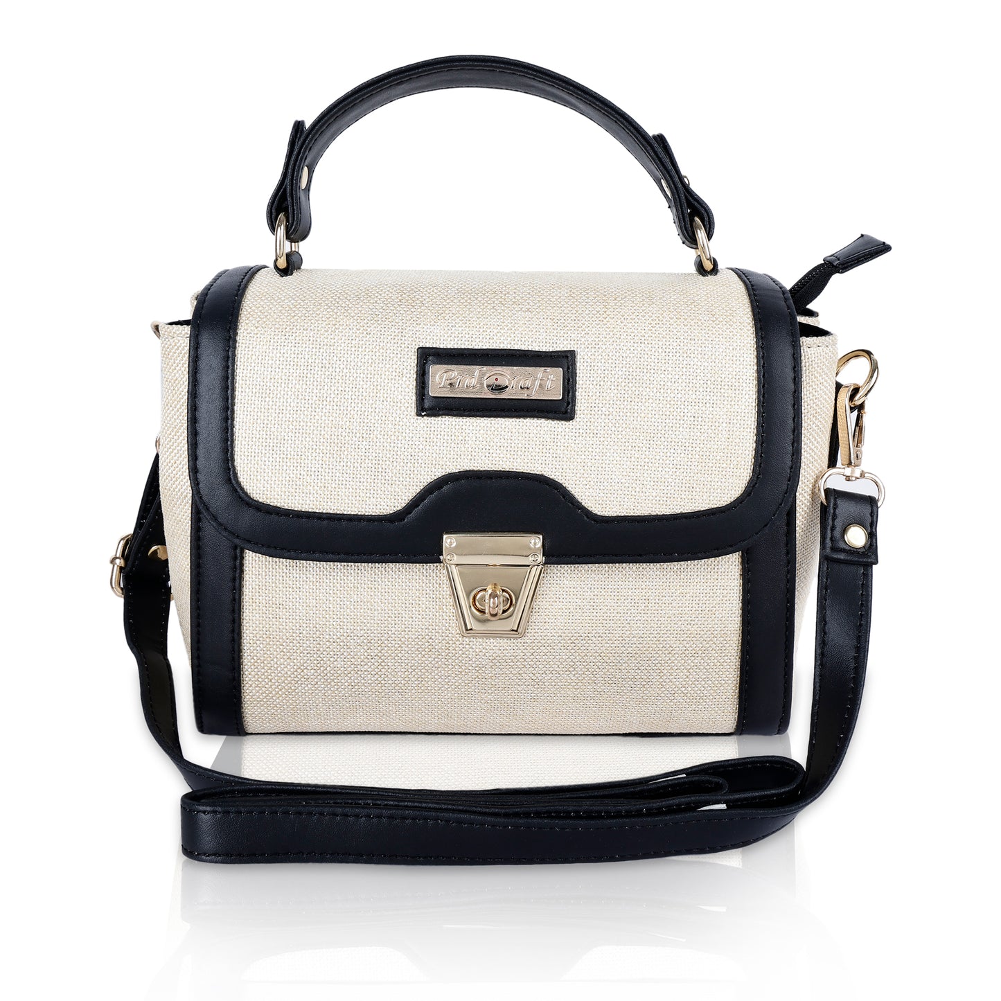 PRD Craft Jute Satchel Bag for Women