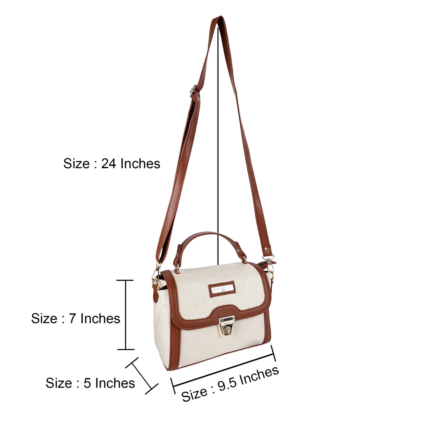 PRD Craft Jute Satchel Bag for Women