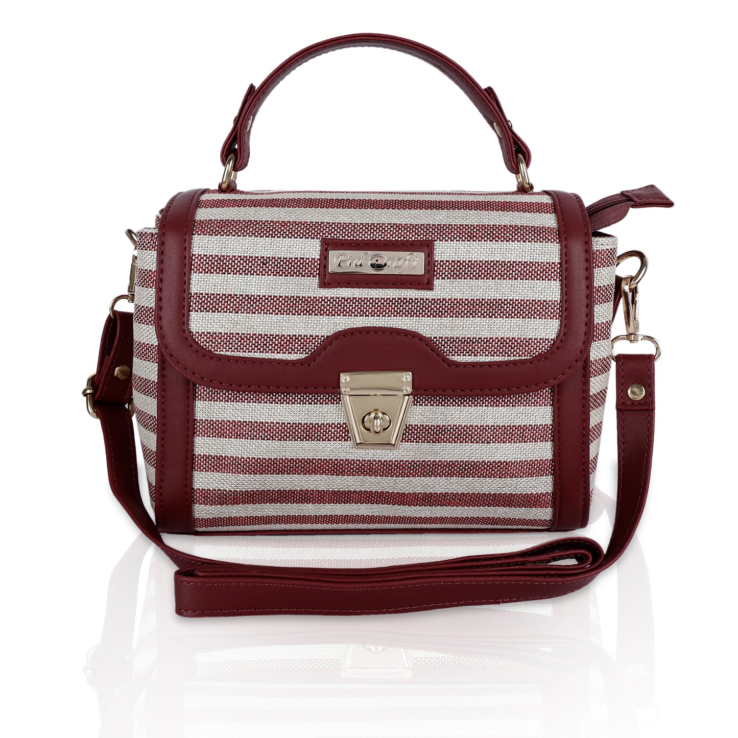 PRD Craft Jute Satchel Bag for Women