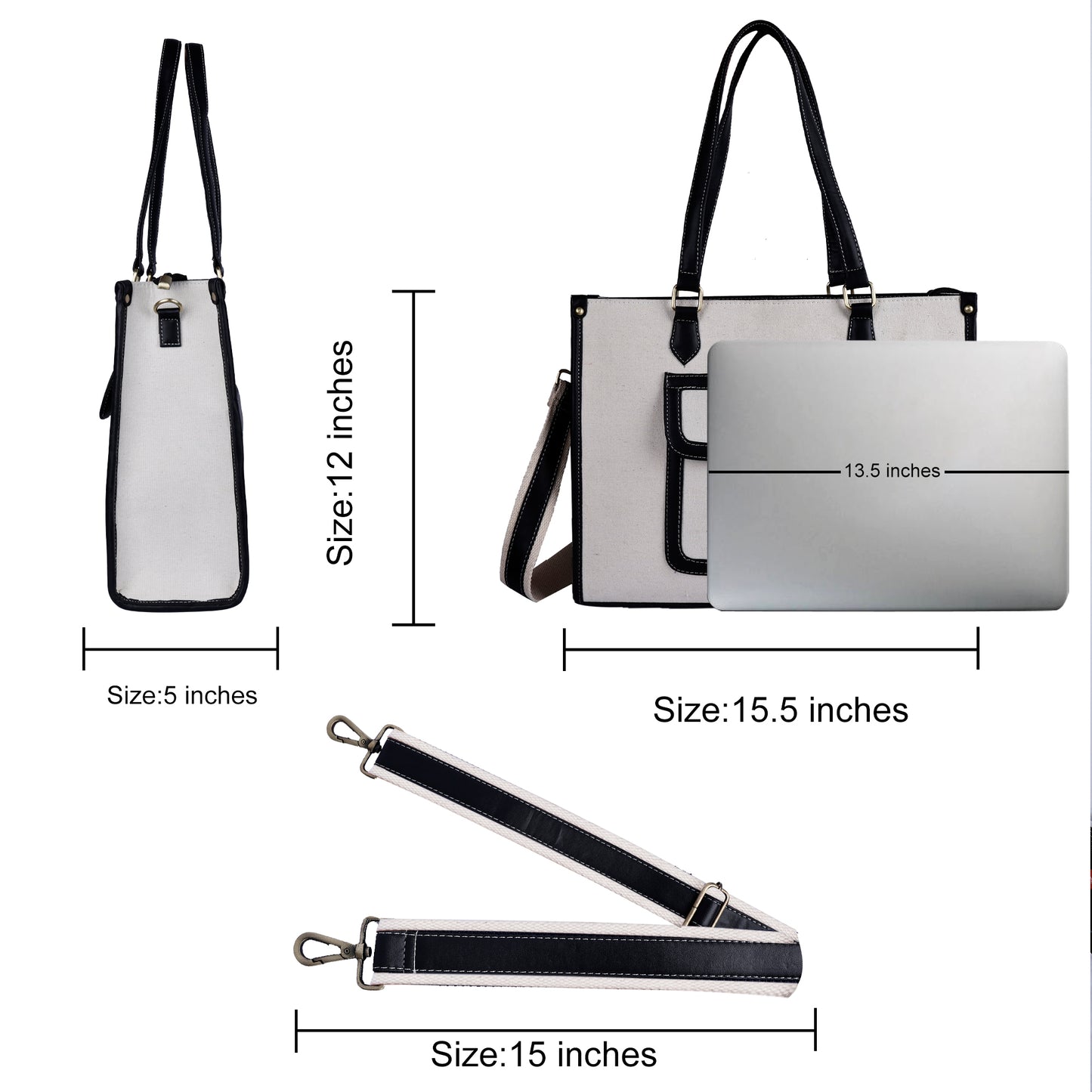 PRD Craft - Laptop Tote Canvas Bag