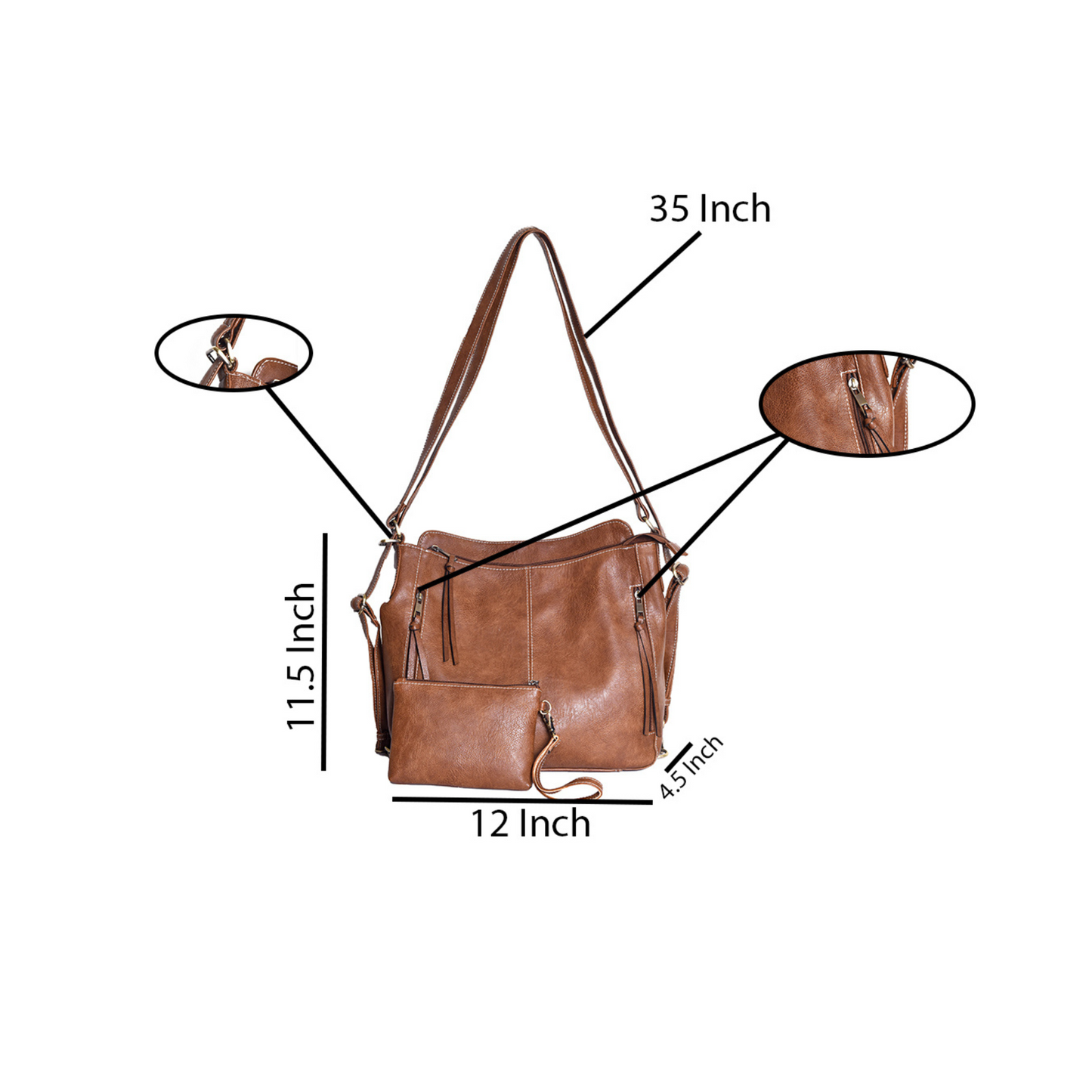 PRD Craft - Backpack Purse for Women