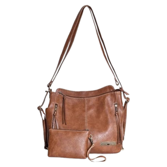 hobo bags for women with a long shoulder strap, external zippered pockets, and a front zipper closure.