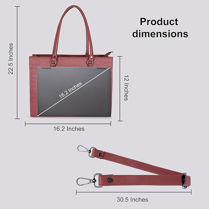 PRD Craft - Croco Laptop Bag for Women