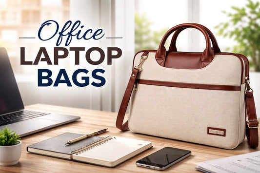 laptop messenger bag with jute material