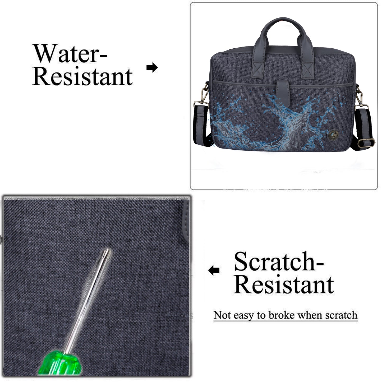 Jute Leather Briefcase for Men And Women