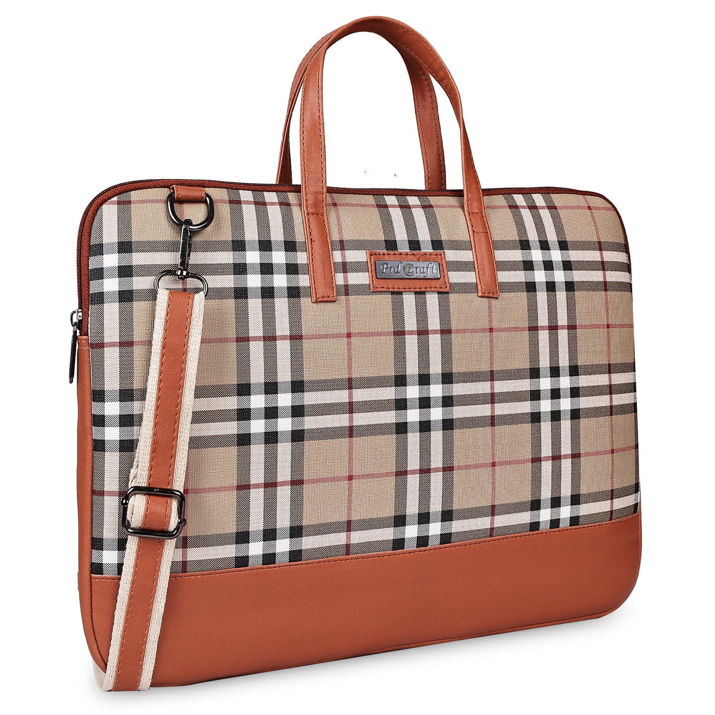 Grid Pattern Laptop Sleeve Bag