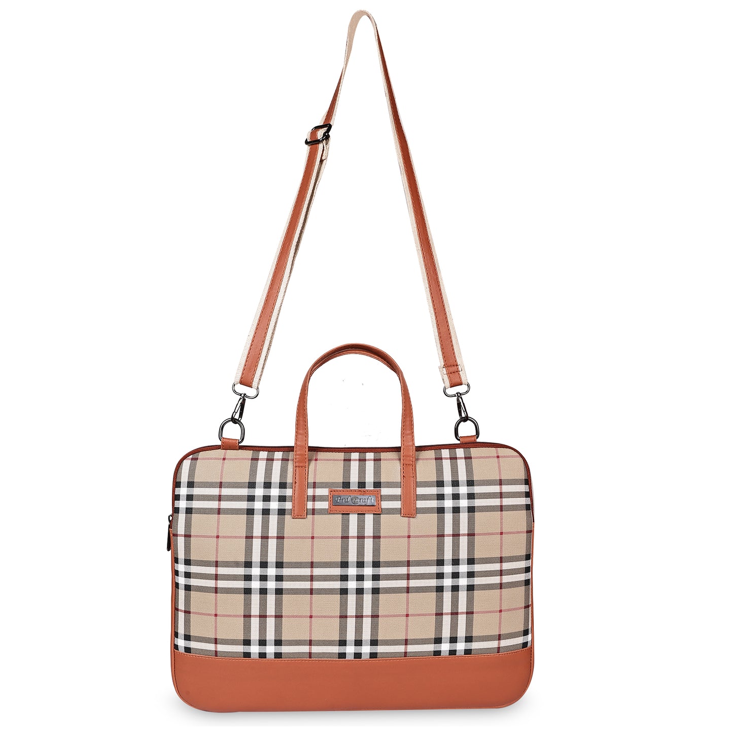 Grid Pattern Laptop Sleeve Bag