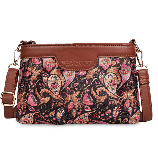 Boho Floral Printed Sling Bags for Women