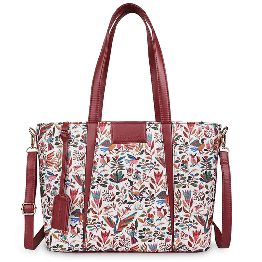 Multicolor Boho Floral Print Tote Handbag for Women
