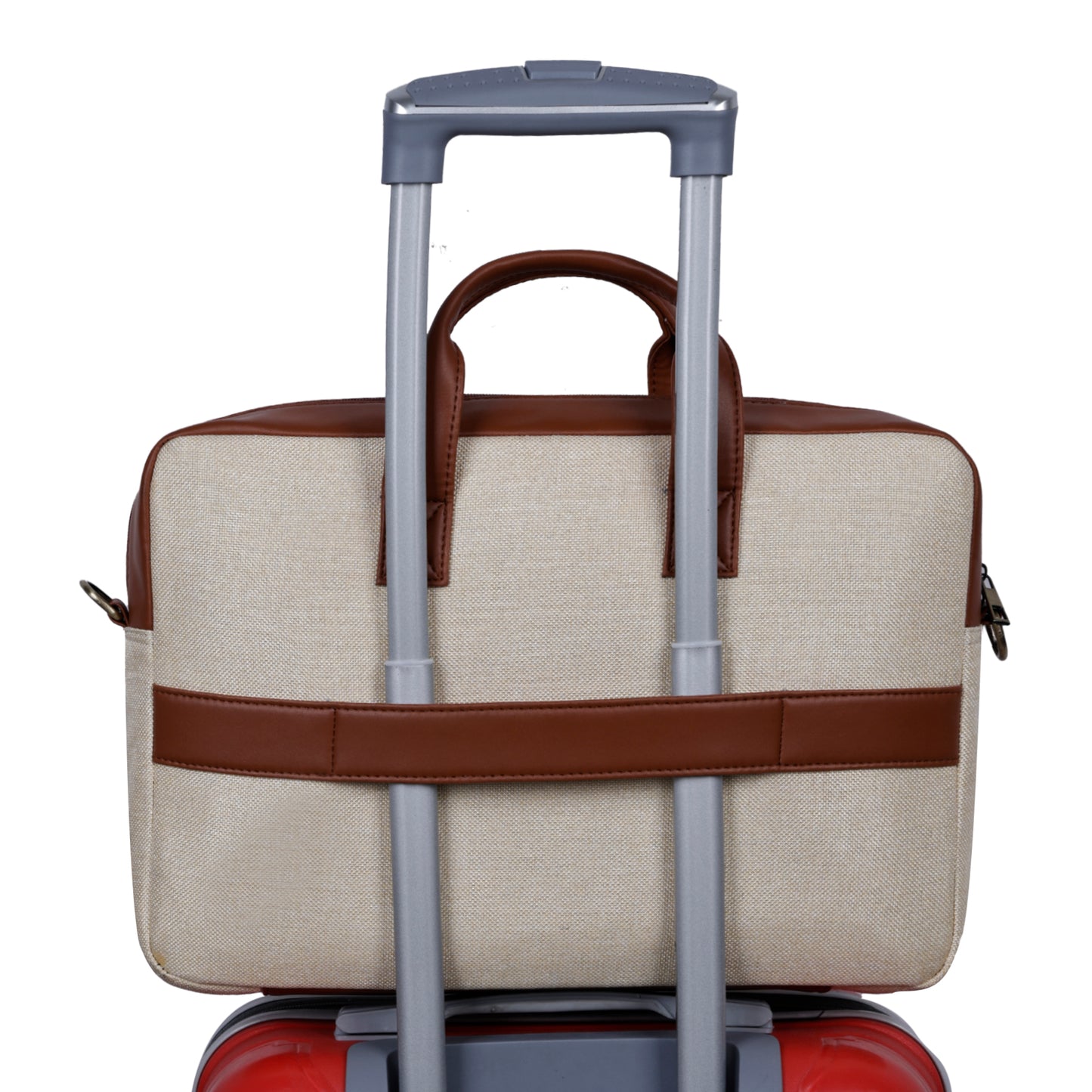 Jute Leather Briefcase for Men And Women