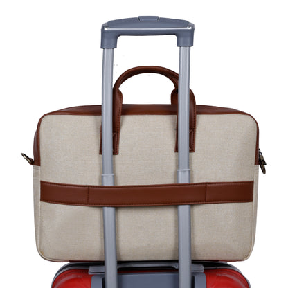 Jute Leather Briefcase for Men And Women
