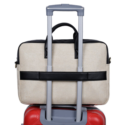 Jute Leather Briefcase for Men And Women