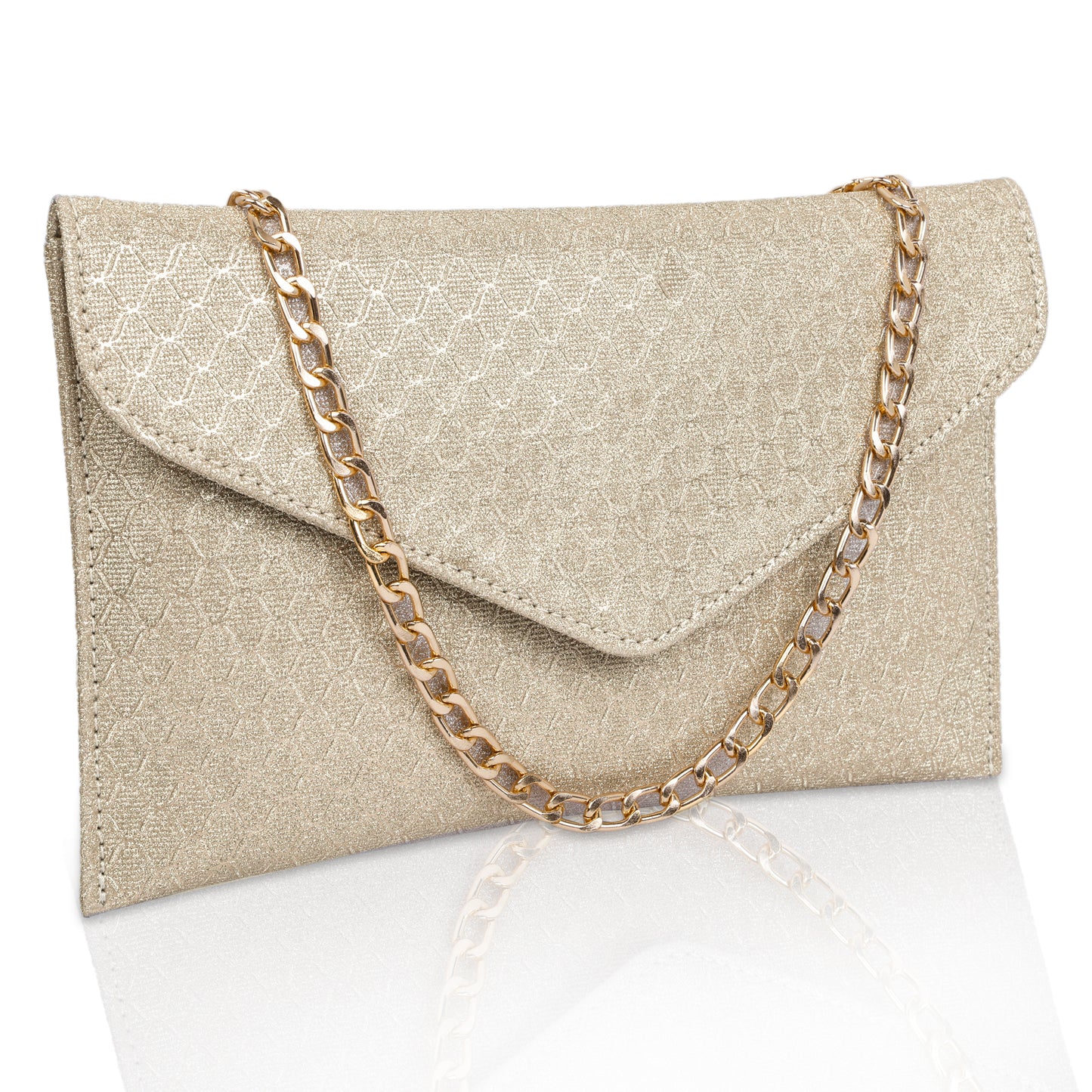 Gold Envelope Clutch Purse