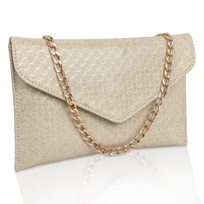 Gold Envelope Clutch Purse