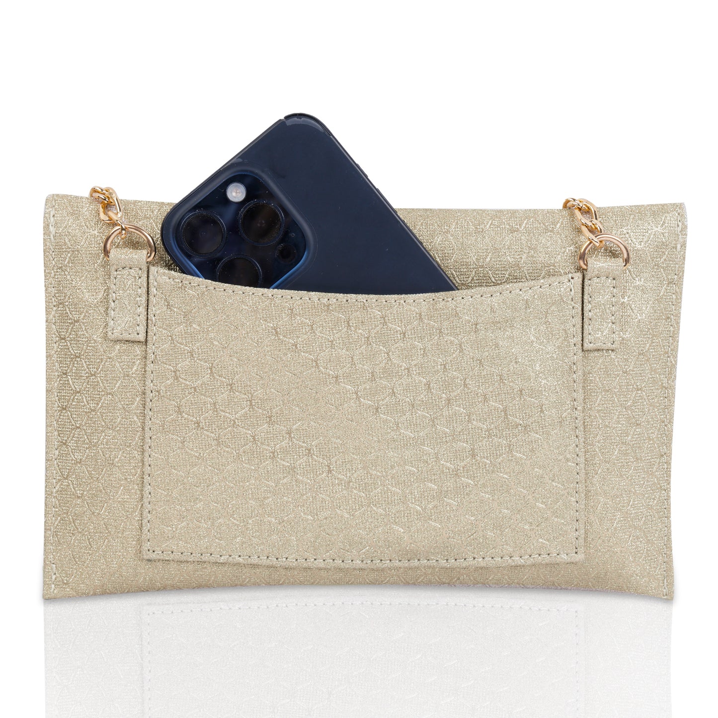 Gold Envelope Clutch Purse
