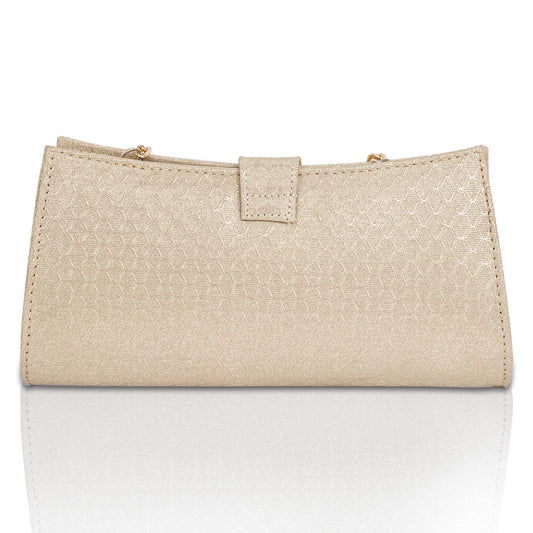 Women Gold Clutch Bag