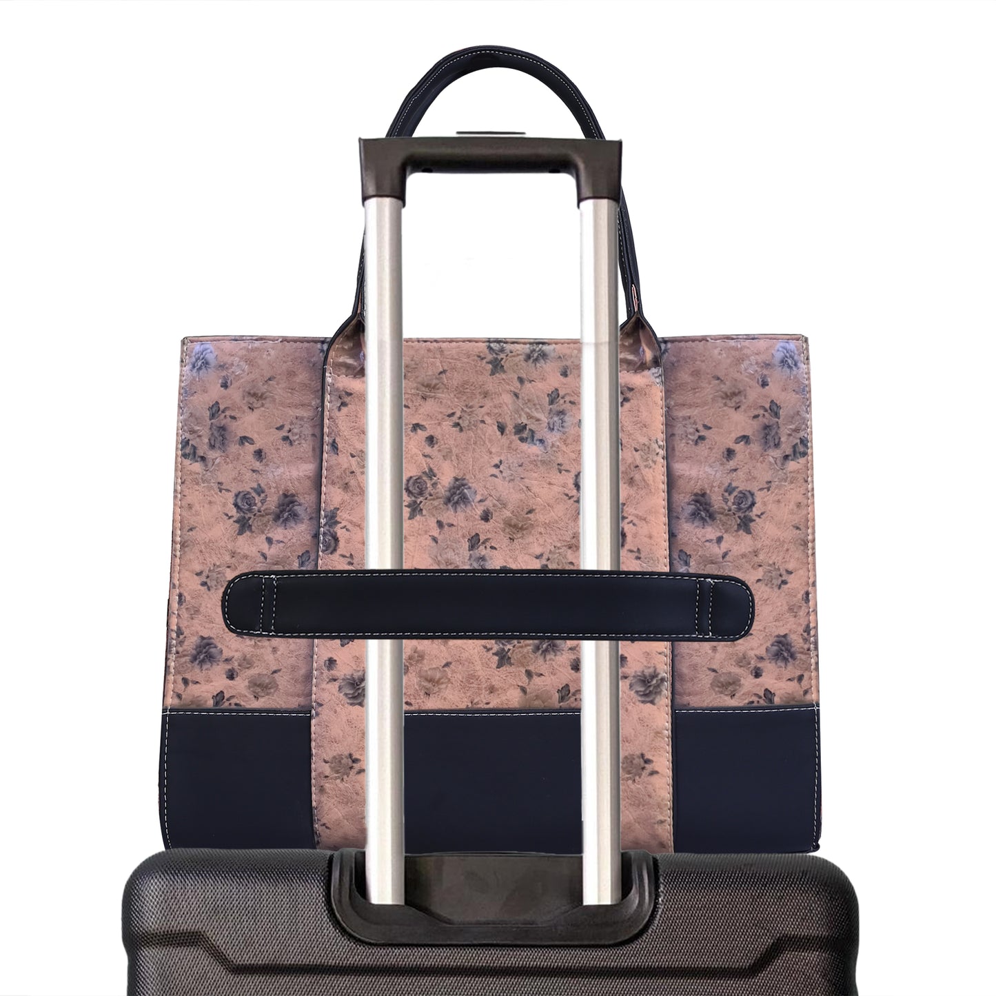 Laptop tote bag with trolley sleeve for travel