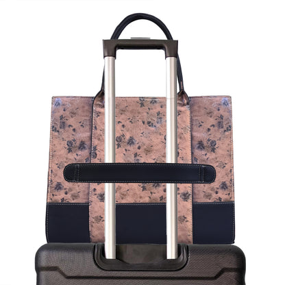 Laptop tote bag with trolley sleeve for travel