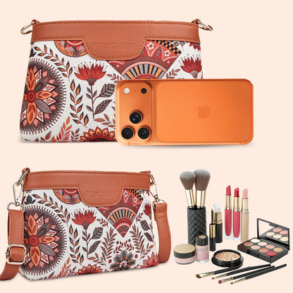 Boho Floral Printed Sling Bags for Women
