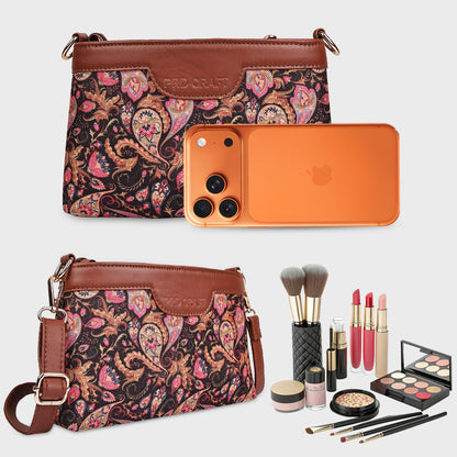Boho Floral Printed Sling Bags for Women