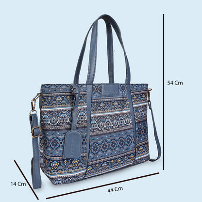 Multicolor Boho Floral Print Tote Handbag for Women