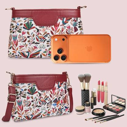 Boho Floral Printed Sling Bags for Women