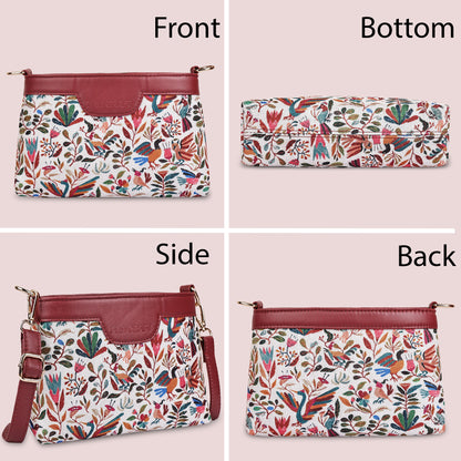 Boho Floral Printed Sling Bags for Women