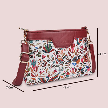 Boho Floral Printed Sling Bags for Women