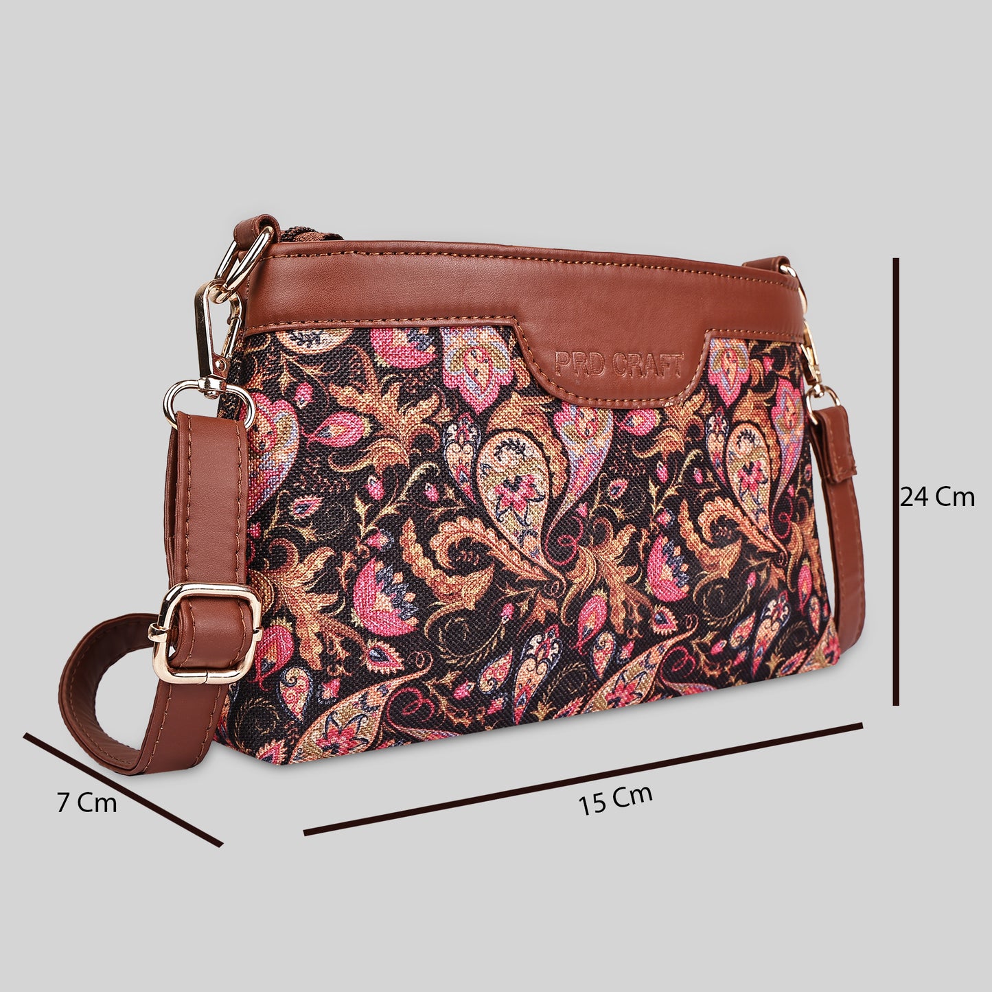 Boho Floral Printed Sling Bags for Women