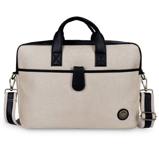 Jute Leather Briefcase for Men And Women