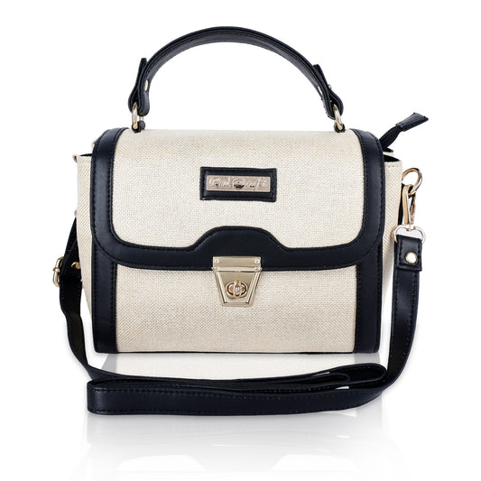 PRD Craft Jute Satchel Bag for Women