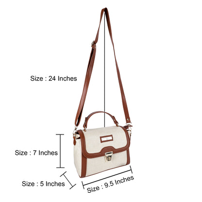 PRD Craft Jute Satchel Bag for Women