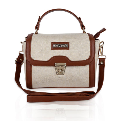 PRD Craft Jute Satchel Bag for Women