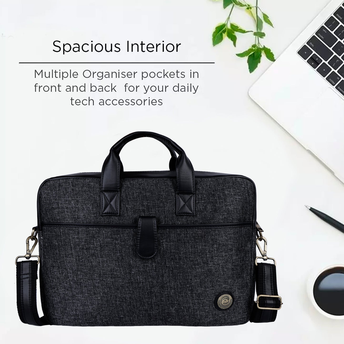 Jute Leather Briefcase for Men And Women
