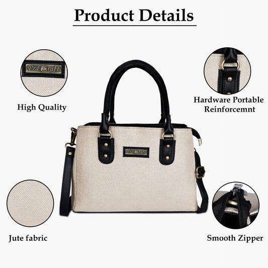 Jute Printed Women Hand Bags