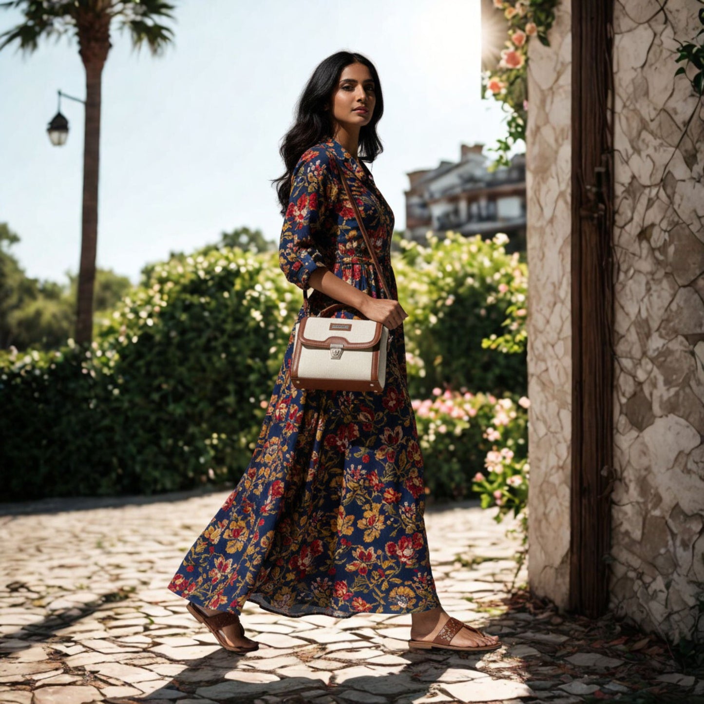 satchel sling bag beige tan