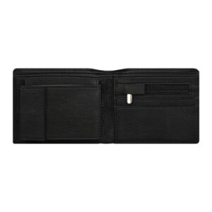 PRDCraft Black PU Leather Zip Wallet | 3 Card Holders |1 Coin Pocket | 2 Pockets for Bills & Cash
