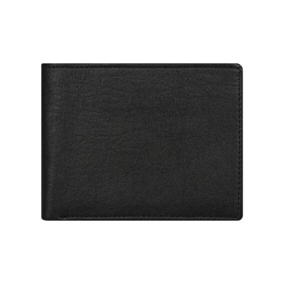 Black PU Leather Zip Wallet