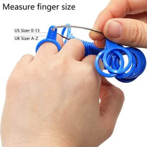 measuring finger ring size