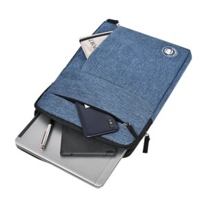 Laptop Sleeve Bag with 2 Front Pockets 1 Big Document Pouch Waterproof Laptop Sleeve Cover